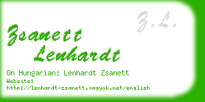 zsanett lenhardt business card